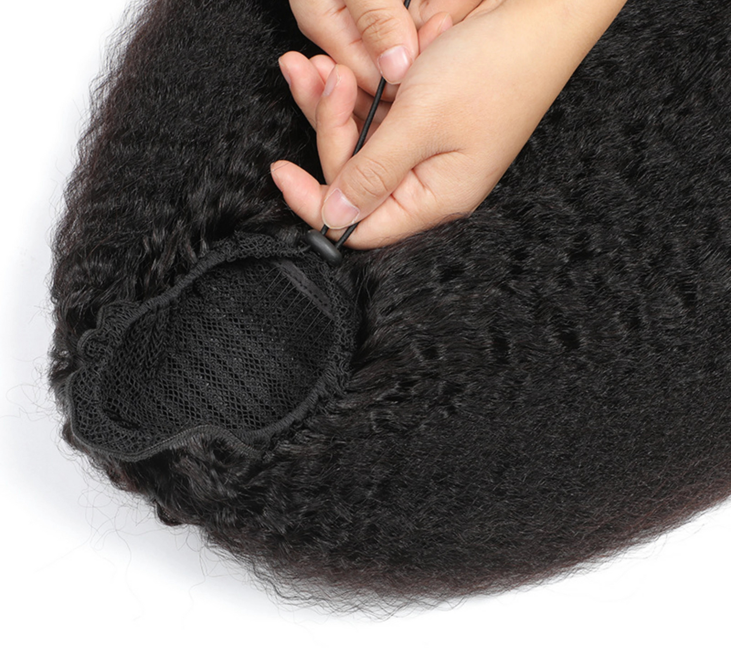 100% Human Hair Kinky Straight Clip-In Extensions – Natural Color, Easy Styling