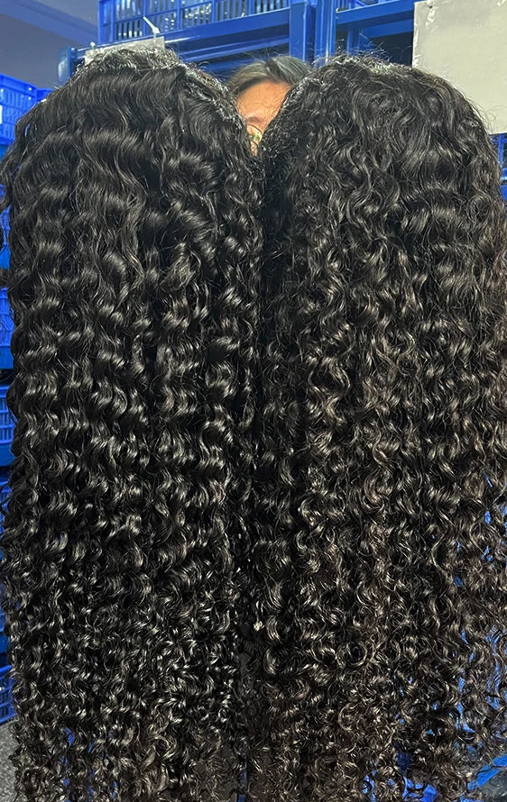 Deep Wave 360 Lace Front Wig – 26+ Inches, Transparent Swiss Lace, HD Frontal Wig with Elastic Band