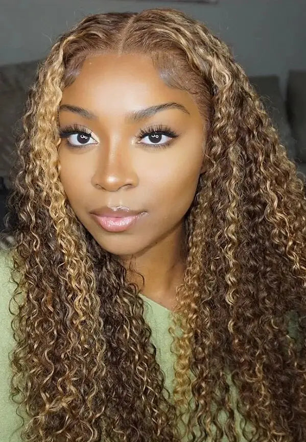 Long Deep Wave Lace Front Wig – 100% Hair, 26+ Inch, 13x4/13x6 Lace Options