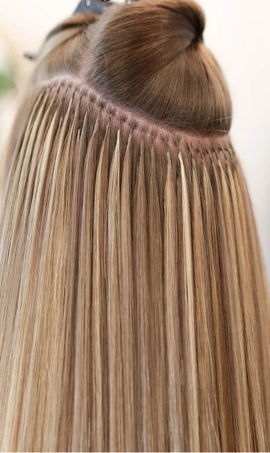 iSheeny U-Tip Human Hair Extensions - Natural Straight Fusion Hair, 12-20 Inches, 50pcs Pack