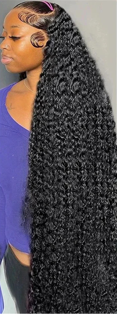 26-Inch Deep Wave Lace Front Wig – Transparent Swiss Lace for Natural Glam