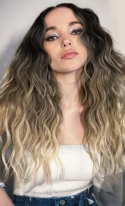 16-Inch 5PCS Natural Wave Clip-In Hair Extensions – Lightweight, Heat-Friendly, Piano Color