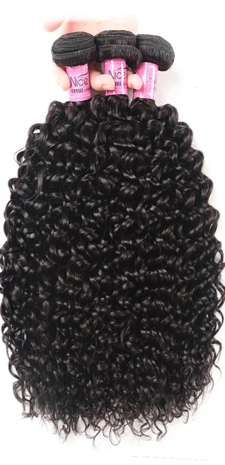 100% Unprocessed Curly Human Hair Bundles – Permed, Dyeable, Machine Double Weft Weaving