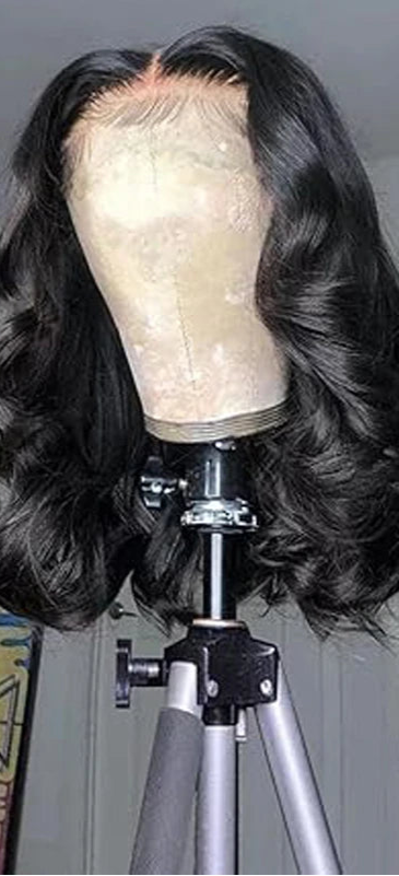 Short Body Wave Lace Front Wig – 4-16 Inch, 13x4 & 13x6 Transparent Lace, Natural Human Hair