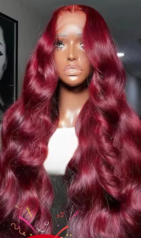 Body Wave Lace Front Wig – Transparent Swiss Lace, 100% Human Hair, Perfect for Darker Dyes