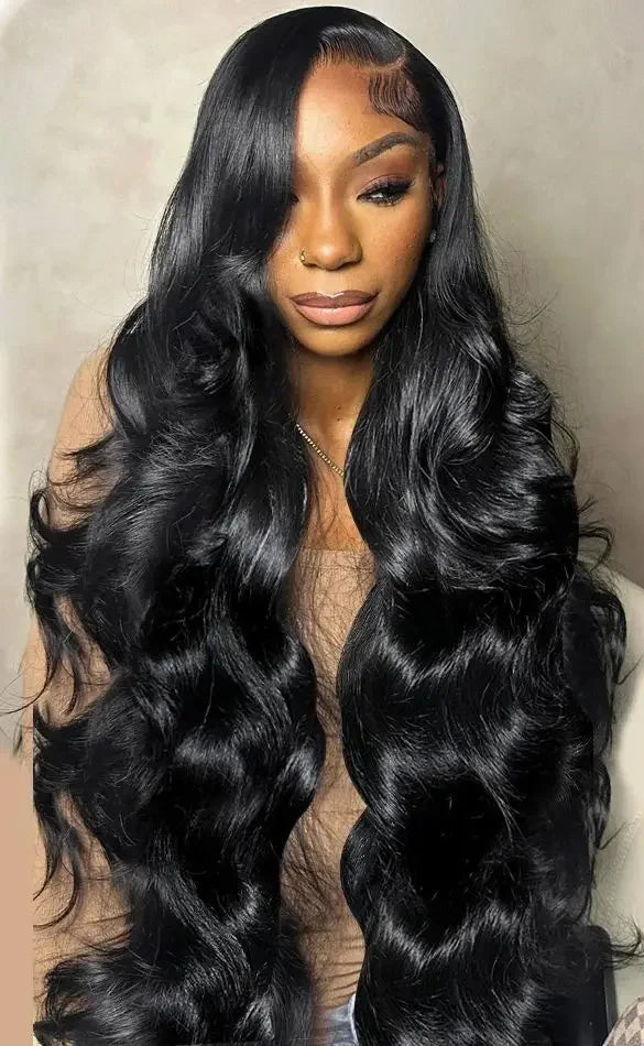 Body Wave Human Hair Wig – HD Transparent Lace, Pre-Plucked, 180%-250% Density, Glueless Options