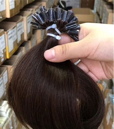 Straight I-Tip Hair Extensions – Lightweight 0.6g/Strand, 100% Human Hair for Seamless Volume