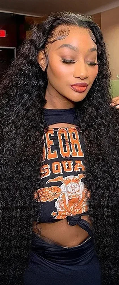 Water Wave Lace Front Wig – 18-24 Inches, Pre-Plucked, Transparent Lace, Natural Look
