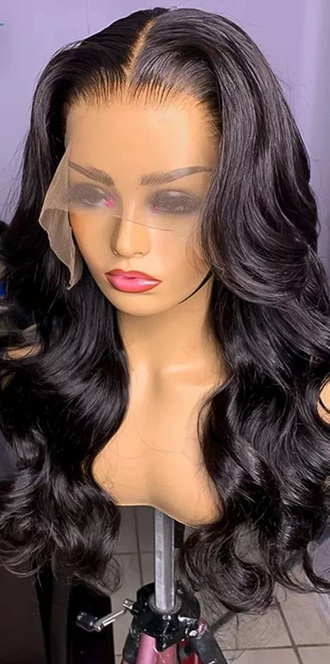 26+ Inch Body Wave HD Transparent Lace Wig | 100% Human Hair, Pre-Plucked Hairline