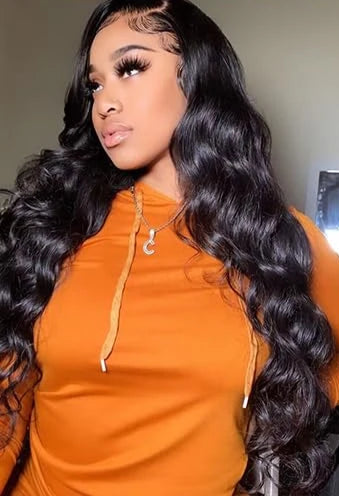 Wavy Synthetic Lace Front Wig – Natural Body Wave Style, Heat-Resistant Fiber