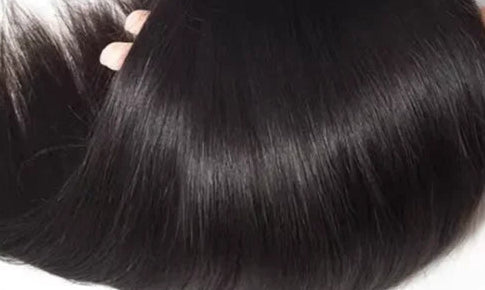 100% Straight Human Hair Weave – Dyeable, Permable, and Chemical-Free Extensions"