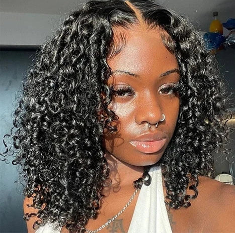 Short Curly Lace Wig – 13x6 HD Transparent Swiss Lace (4-16 Inches)