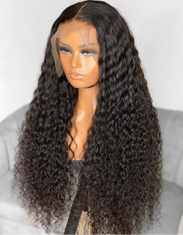 Curly T-Part Glueless Synthetic Lace Wig – Light Brown Lace, Pre-Plucked Hairline, Affordable, Comfortable Fit