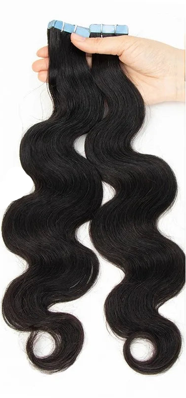 100% Human Hair Body Wave Tape-In Extensions | Long-Lasting, Lightweight & Natural Look