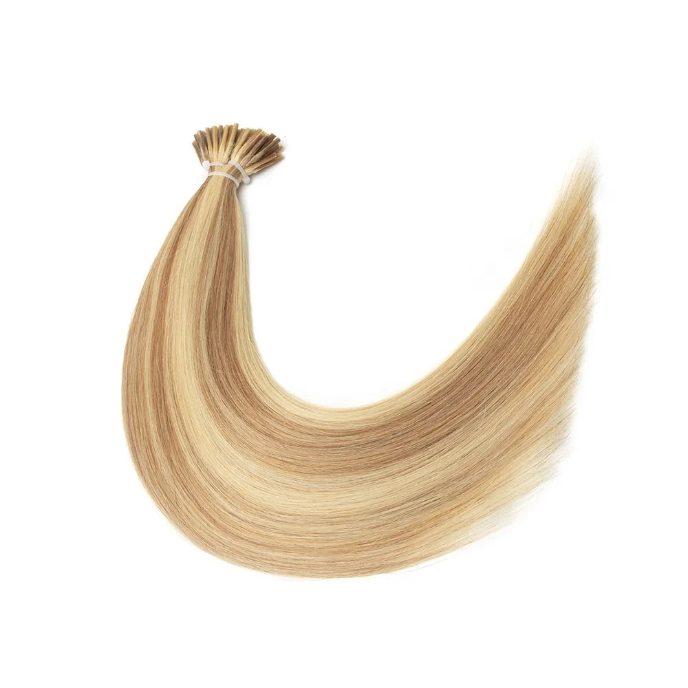 Straight I-Tip Hair Extensions – 0.6g/Strand, Natural Look with 35-45% Longest Hair Proportion