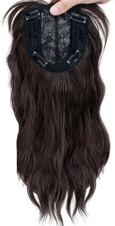 22-Inch Wavy Clip-In Hair Extensions – High-Temperature Fiber, 10 Color Options, Lightweight & Natural Look