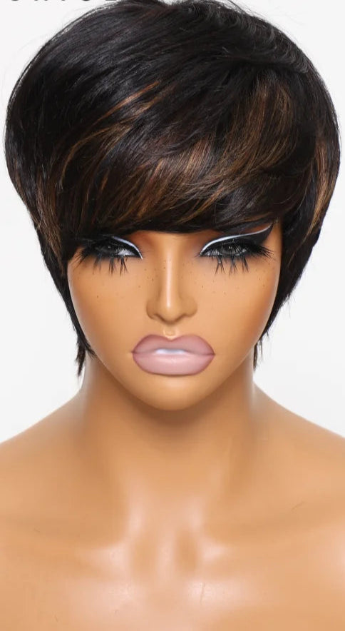 Natural Wavy Wig – 100% Human Hair, Soft Waves with Premium Quality