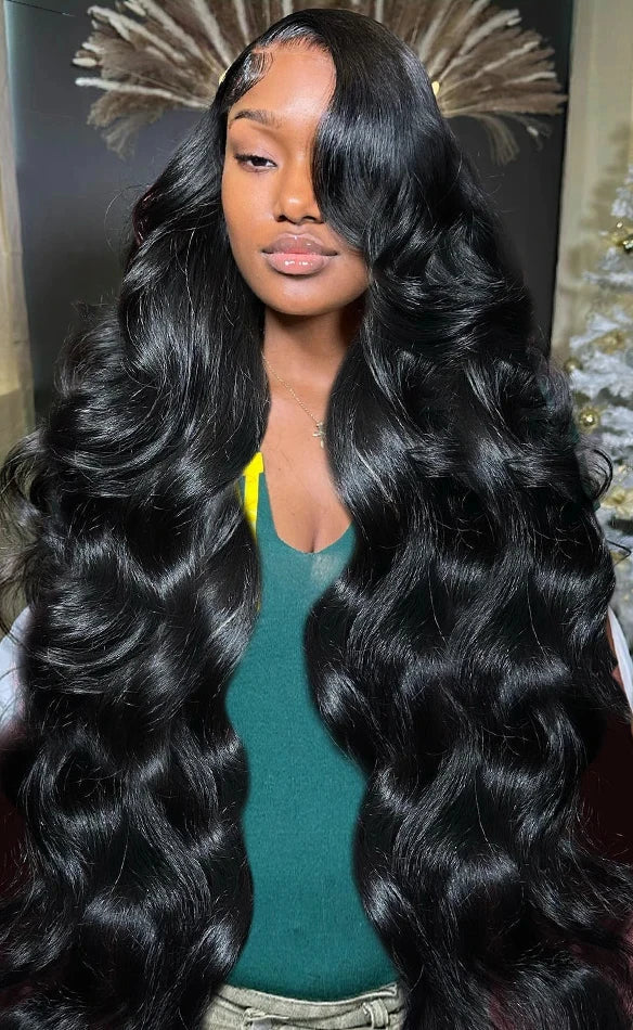 26+ Inch Body Wave Indian Human Hair Wig | Pre-Plucked HD Transparent Lace Front