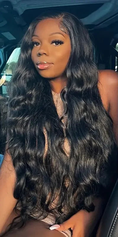 360 Lace Frontal Body Wave Wig – HD Transparent Lace, Human Hair, Versatile for Ponytail Styles