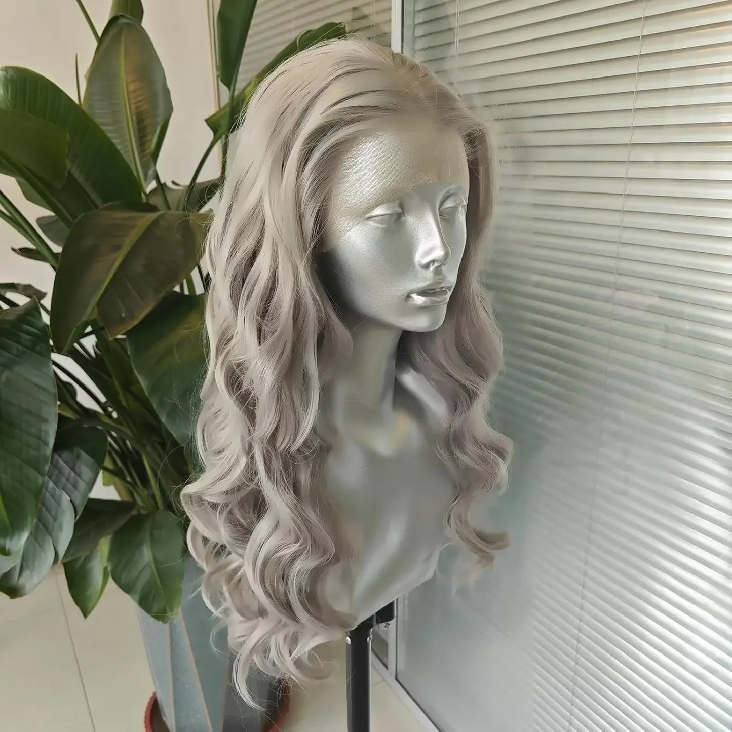 Synthetic Lace Front Wig – High-Quality Daily Wear Wig with 150% Density and Heat-Resistant Fiber