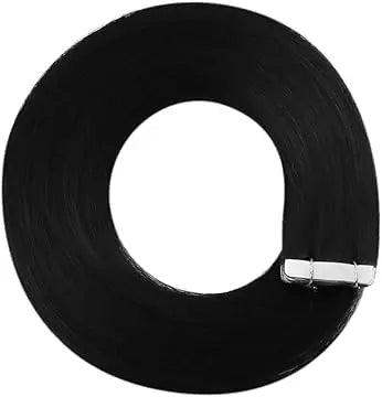 YoungSee 100% Human Hair Tape-in Extensions | Natural Straight | 12-24 Inch | Can Be Dyed Darker | Lightweight & Comfortable