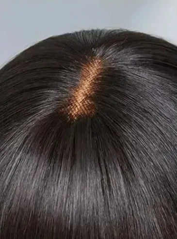 Luxurious Straight Lace Wig – Pre-Plucked Hairline, 200%-250% Density, Natural Off Black Color