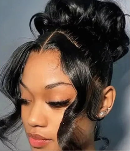 360 Full Lace Body Wave Wig – 100% Human Hair, Transparent Swiss Lace, Pre-Plucked Hairline