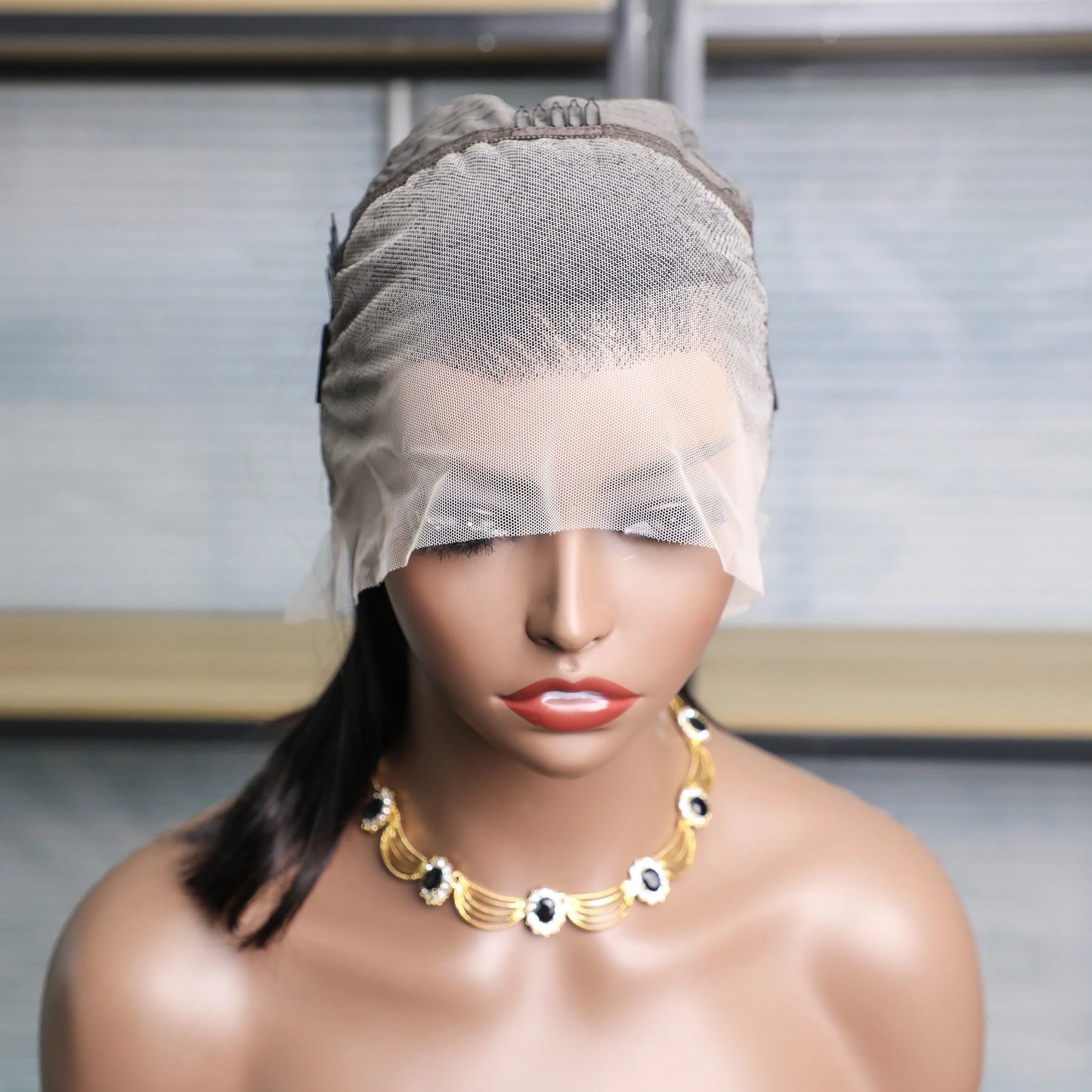 Premium 13x4 Frontal Bob Wig – 100% Natural Human Hair, Pre-Plucked, Straight Texture