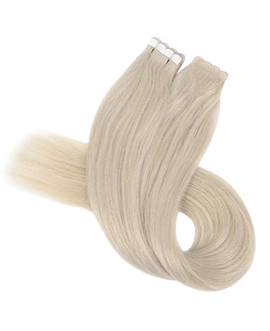 Neitsi Mini Tape-In Human Hair Extensions | Straight Skin Weft | Black, Brown & Blonde | 100% Real Hair | 12-18 Inches