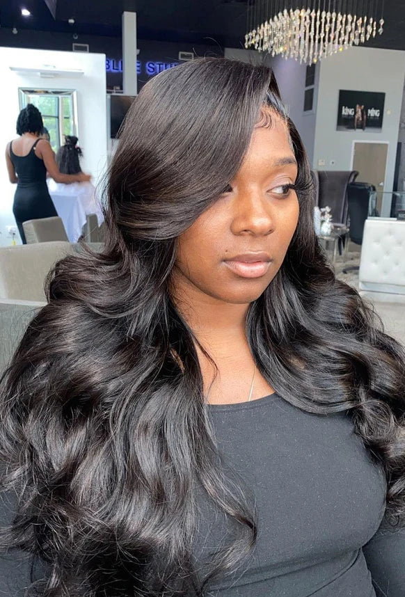 360 Lace Frontal Body Wave Human Hair Wig – 26"+ Long, 100% Virgin Hair, Transparent Swiss Lace, Pre-Plucked Hairline