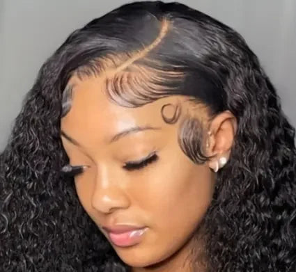 Curly 13x4 Lace Front Bob Wig – Pre-Plucked Curly Bob Frontal with 4x4 Lace Closure