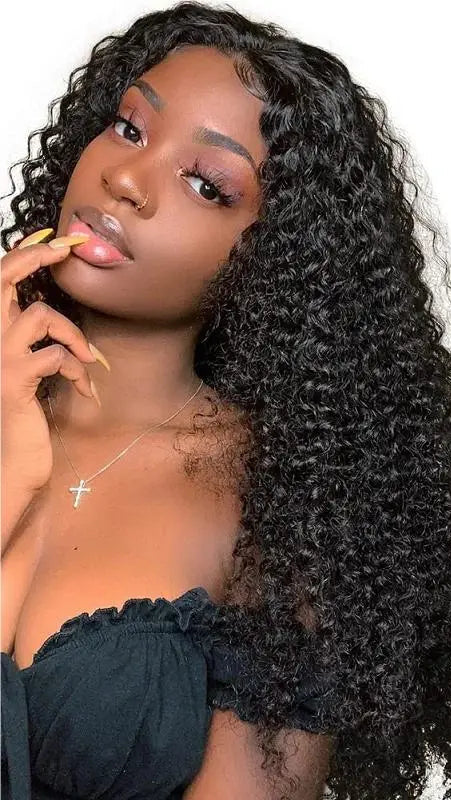 Hair Deep Wave Lace Front Wig – Medium Length (18-24 inches), 13x4 Swiss Lace, 200% Density