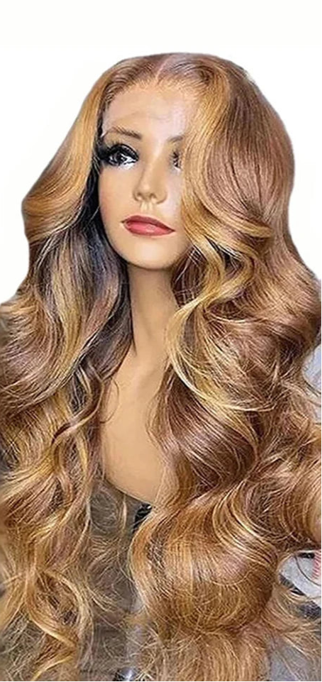 Ombre Body Wave Lace Front Human Hair Wig – 100% Human Hair, Transparent HD Lace, Customizable & No Shedding