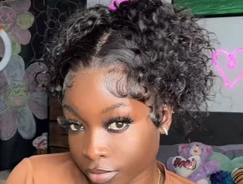 360 Lace Frontal Deep Wave Wig – 100% Human Hair, Swiss Lace, Glueless & Versatile