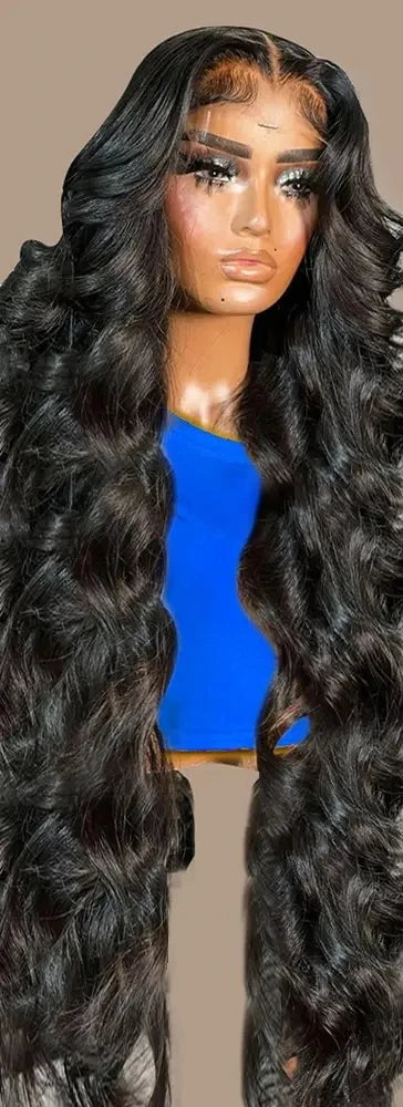 26+ Inch Body Wave Lace Front & Closure Wig – Transparent Swiss Lace
