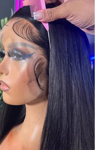 26+ Inch Straight Human Hair Wig | HD Transparent Lace Front Wig 13x4 & 13x6