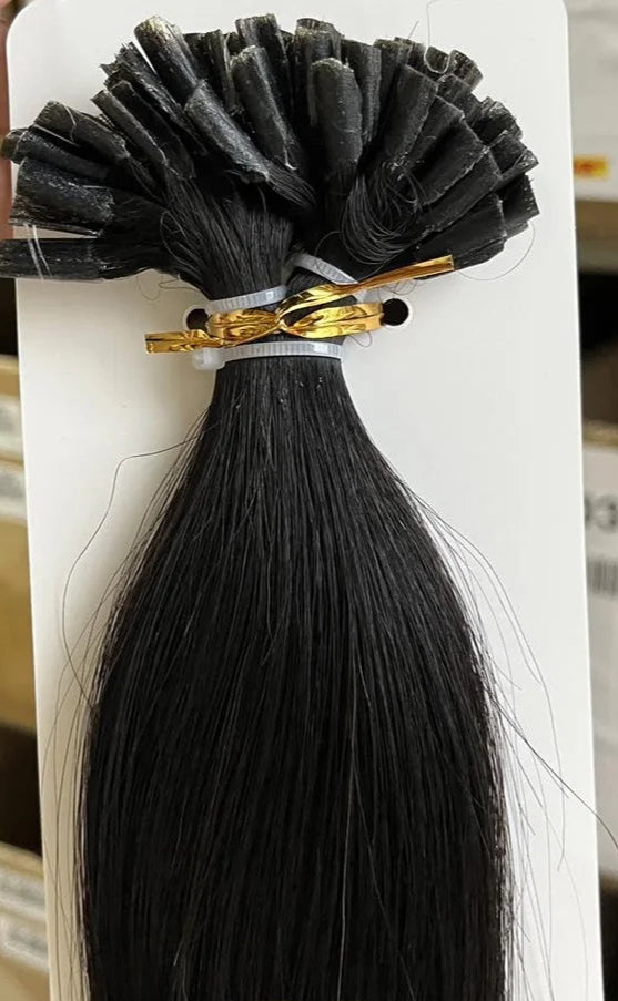 iSheeny U-Tip Human Hair Extensions - Natural Straight Fusion Hair, 12-20 Inches, 50pcs Pack