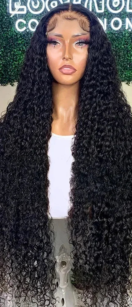 Water Wave Lace Front Wig – 18-24 Inches, Pre-Plucked, Transparent Lace, Natural Look