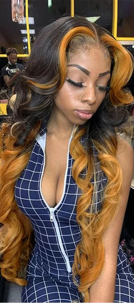Long Wavy Synthetic Lace Wig for Black Women – Heat Resistant, Adjustable Fit, Natural Look