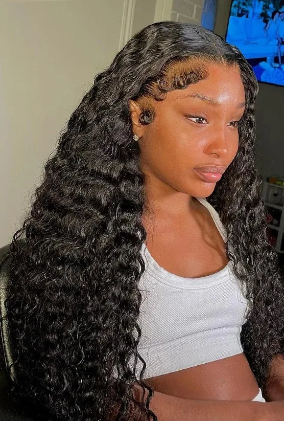 Long Curly Vietnamese Hair Lace Front Wig – 26+ Inches, 13x6 & 13x4 Lace, Transparent Swiss Lace