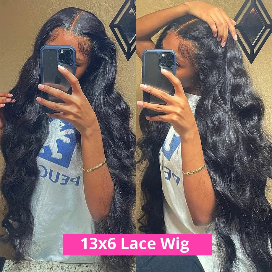 Luxurious Body Wave Human Hair Lace Front Wig | Pre-Plucked Natural Hairline | 26+ Inch