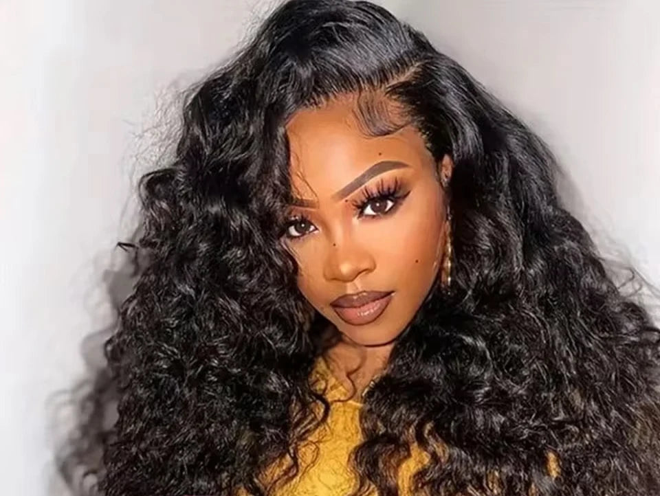 26+ Inch Jerry Curl Lace Front Wig – Transparent Swiss Lace, 100% Hair