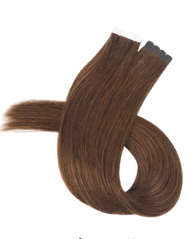 Neitsi Mini Tape-In Human Hair Extensions | Straight Skin Weft | Black, Brown & Blonde | 100% Real Hair | 12-18 Inches