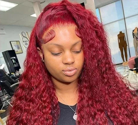 26+ Inch Deep Wave Lace Front Wig – Transparent Swiss Lace