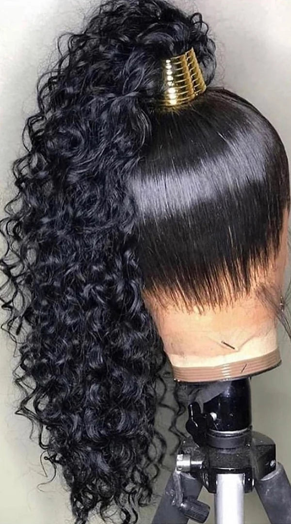 30 Inches 360 Full Lace Curly Wig – HD Transparent Lace, Glueless, Human Hair