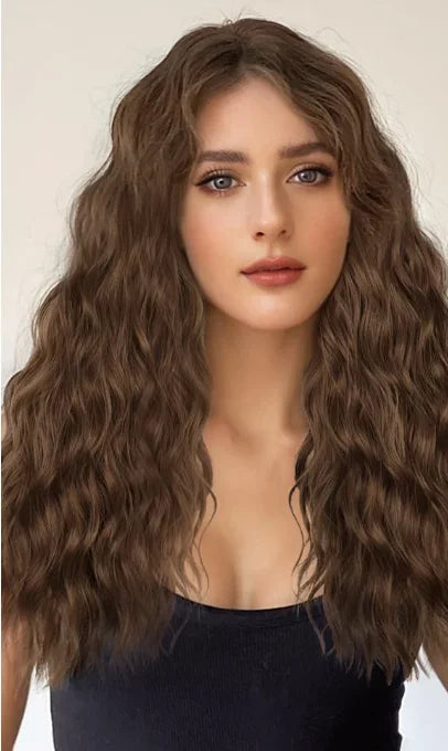 16-Inch 5PCS Natural Wave Clip-In Hair Extensions – Lightweight, Heat-Friendly, Piano Color