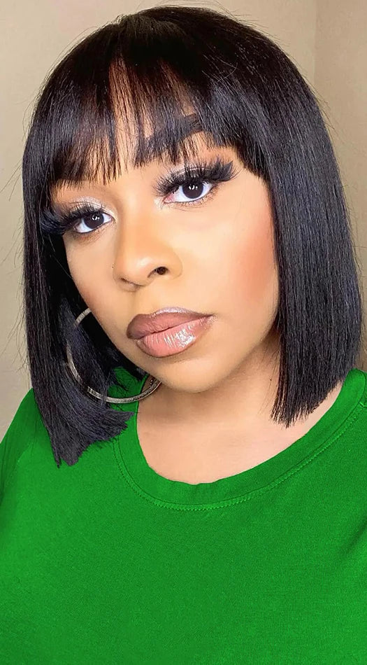 Straight Hair Wig – Silky Smooth, Natural Shine, Average Cap Size