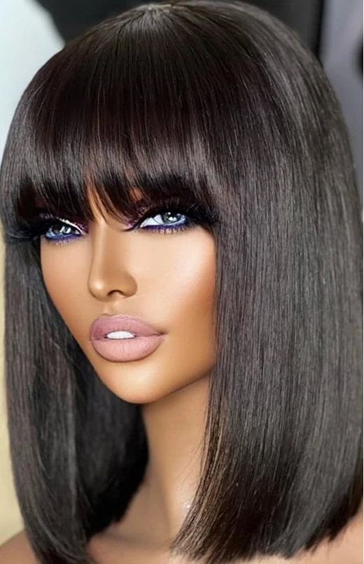 Straight Hair Wig – Silky Smooth, Natural Shine, Average Cap Size