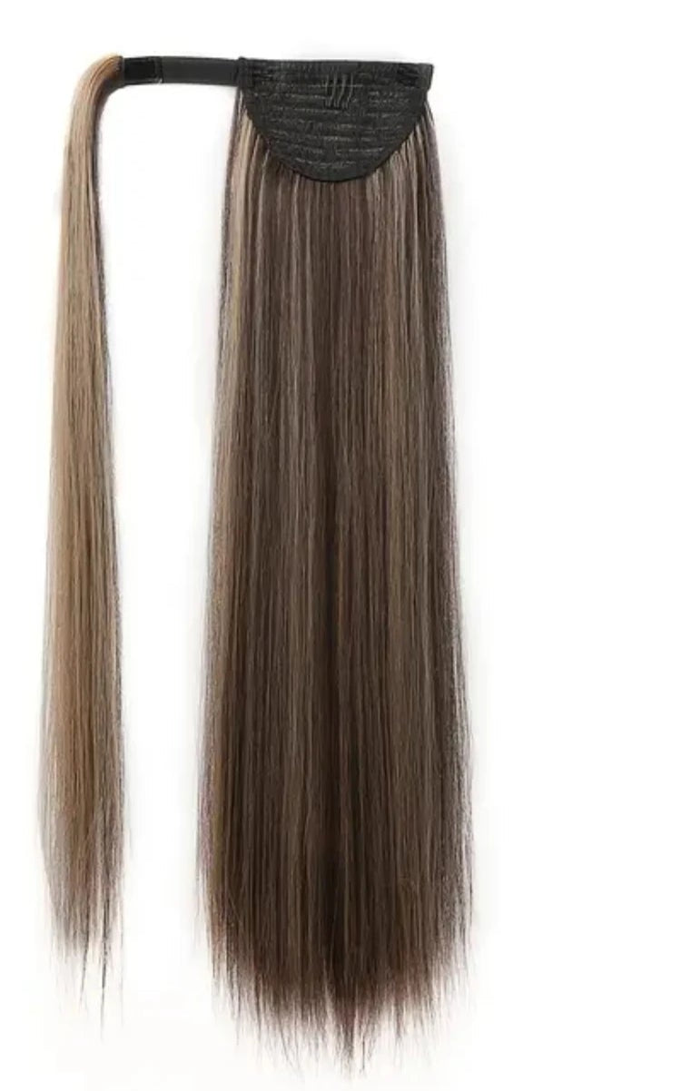 Premium Heat-Resistant Straight Synthetic Clip-In Ponytail Extension – Perfect for Daily Wear & Special Occasions