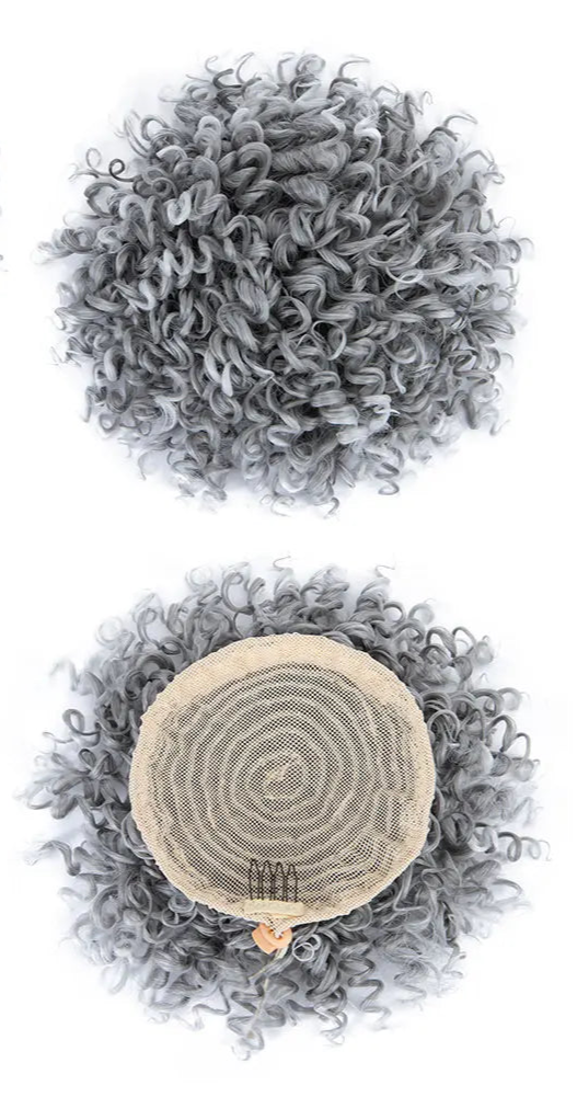 Curly Chignon Clip-In Bun – High-Quality Synthetic Fiber, 8-Inch, Tangle-Free, Available in Multiple Colors